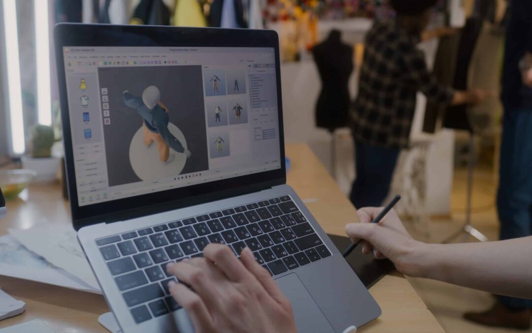 Female designer develops 3D design of clothes