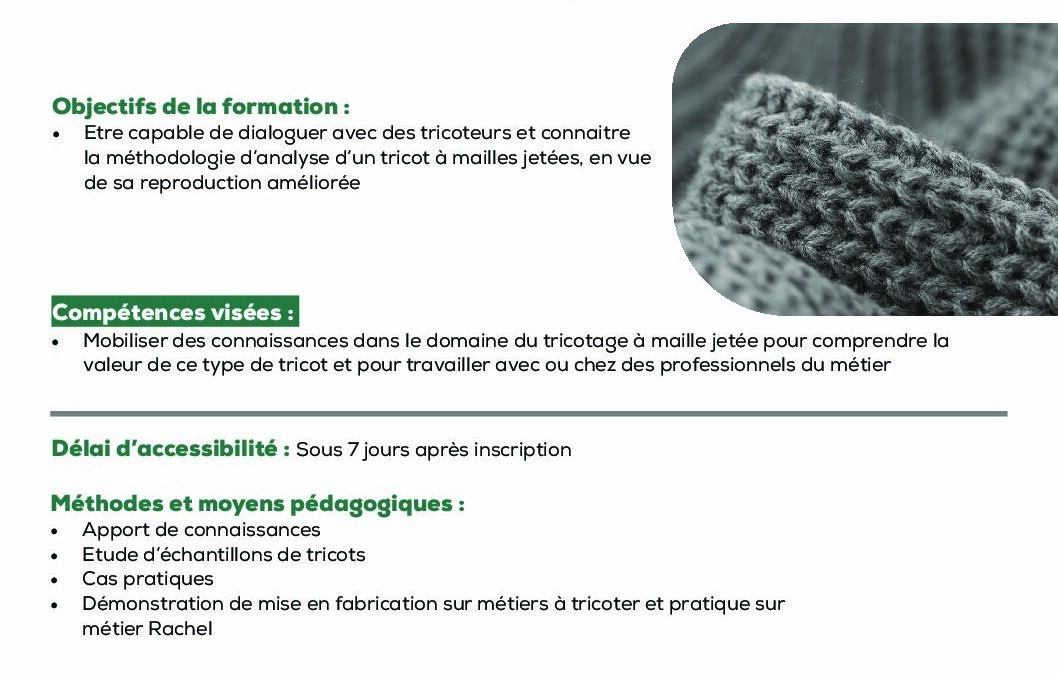 ST52 Le tricot indémaillable