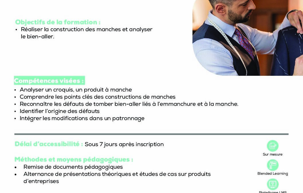 BE5 Construction et bien-aller de manches chaîne et trame