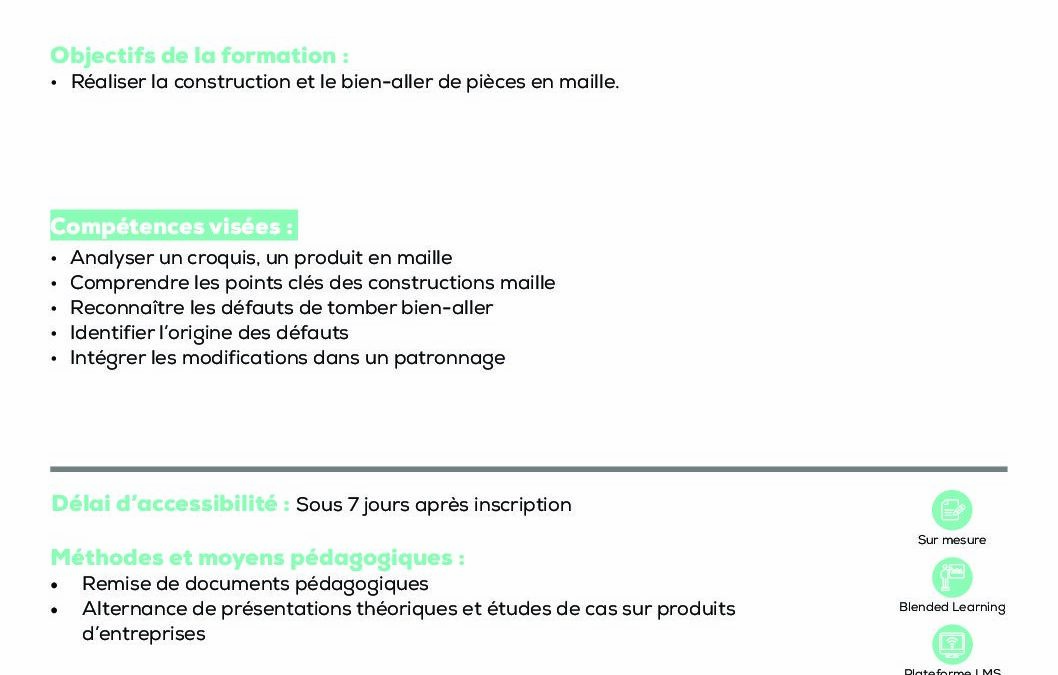BE7 Construction et bien-aller maille