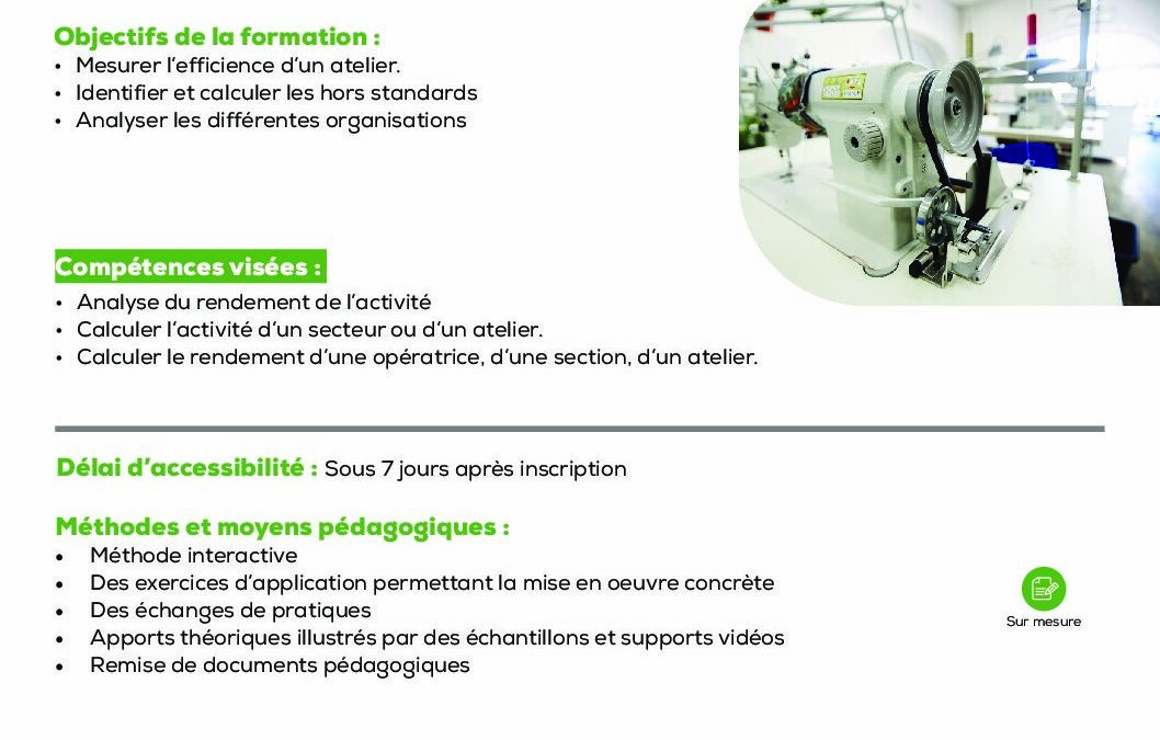BM9 Développement de la productivité