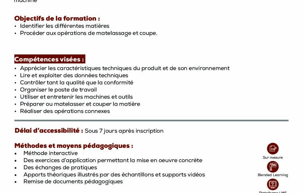 FP5 Coupeur matières en confection