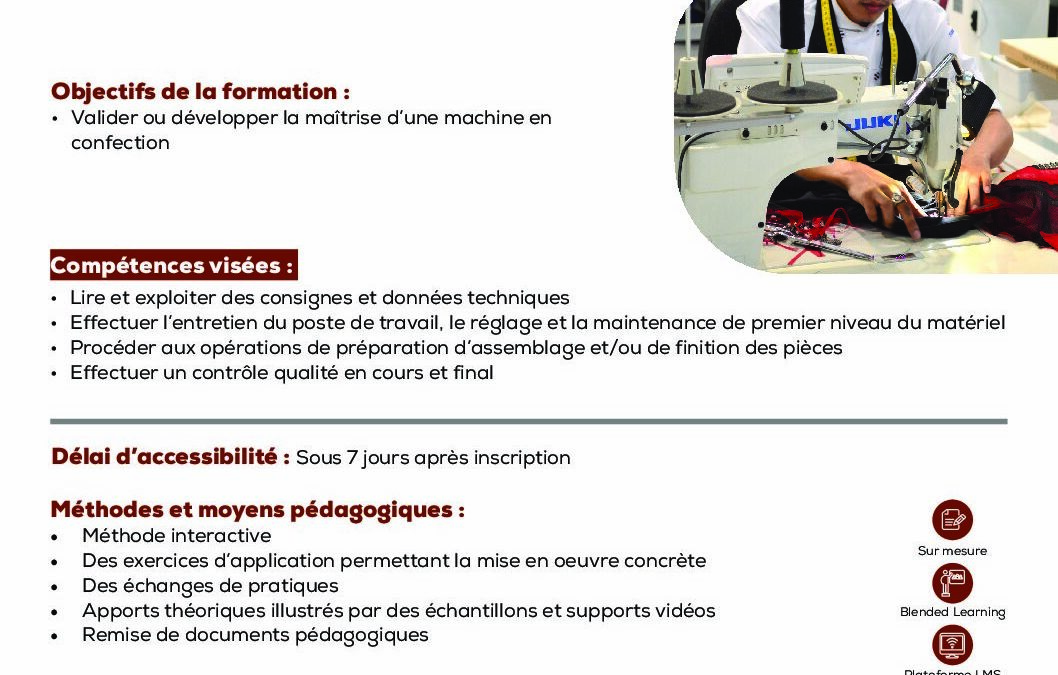 FP6 Opérateur en confection
