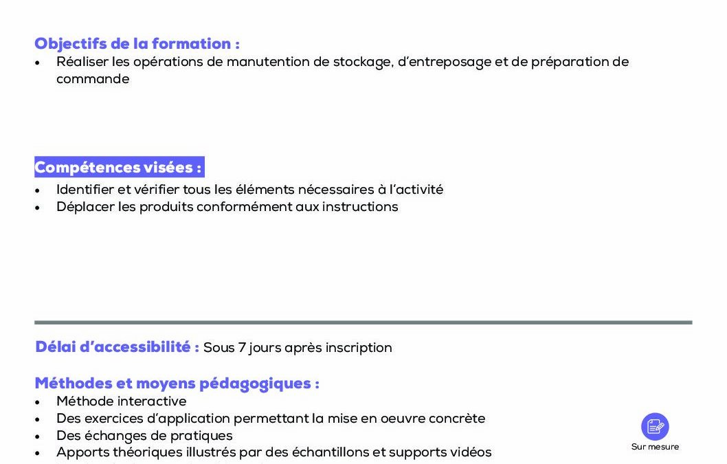 LO4 Le transfert de produits
