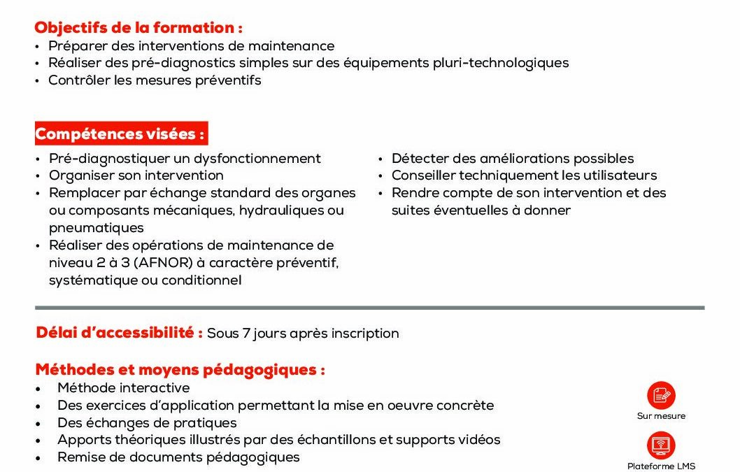 MI9 Opérateur en maintenance industrielle