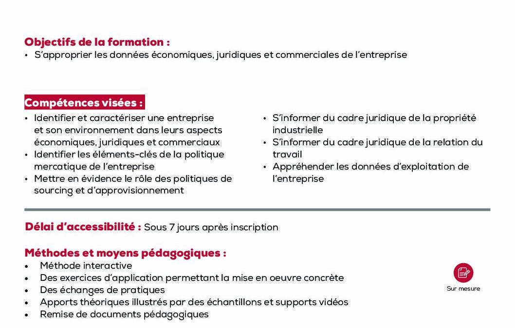 PI13 Analyse technico-économique juridique et mercatique de l&rsquo;entreprise