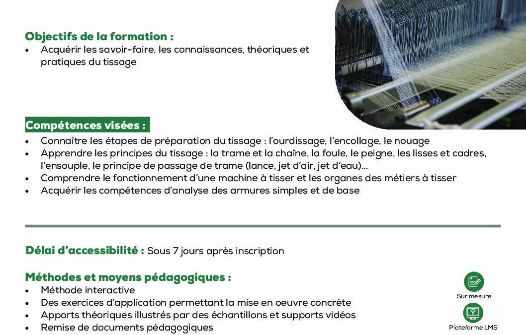 ST13 Les technologies liées au tissage