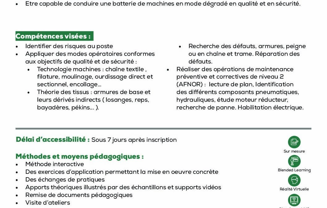 ST19 Intervention durant la production
