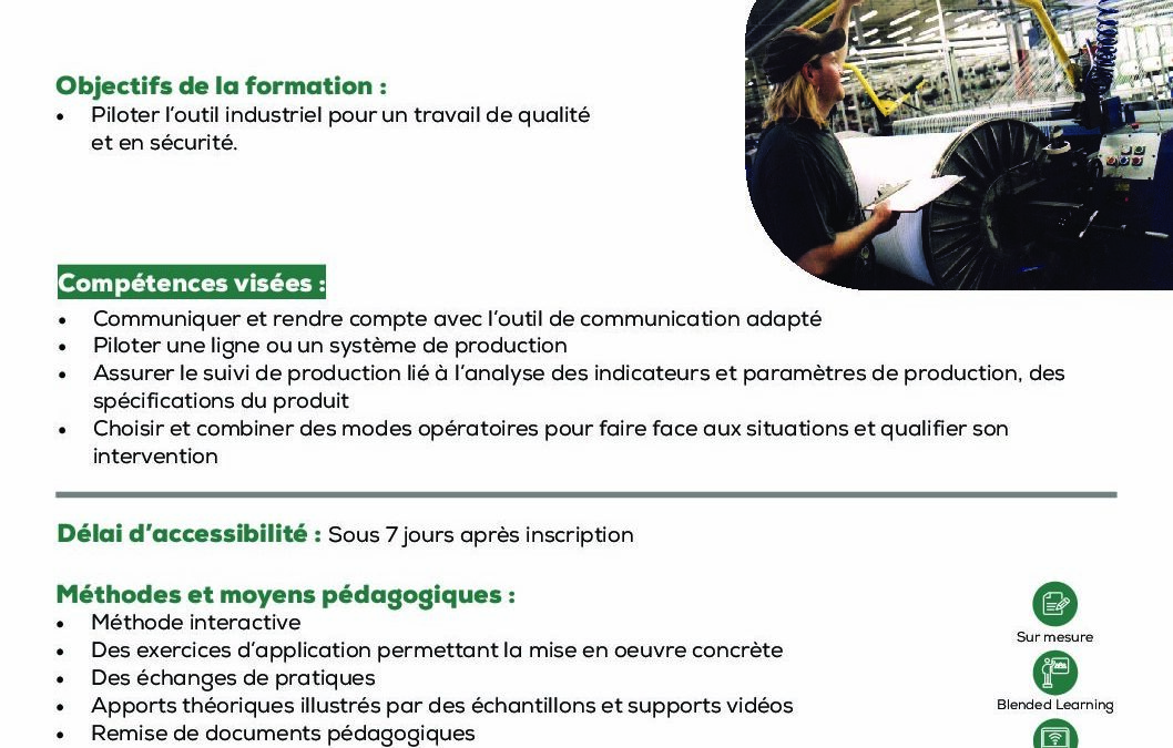 ST21 Pilotage d’une ligne de production