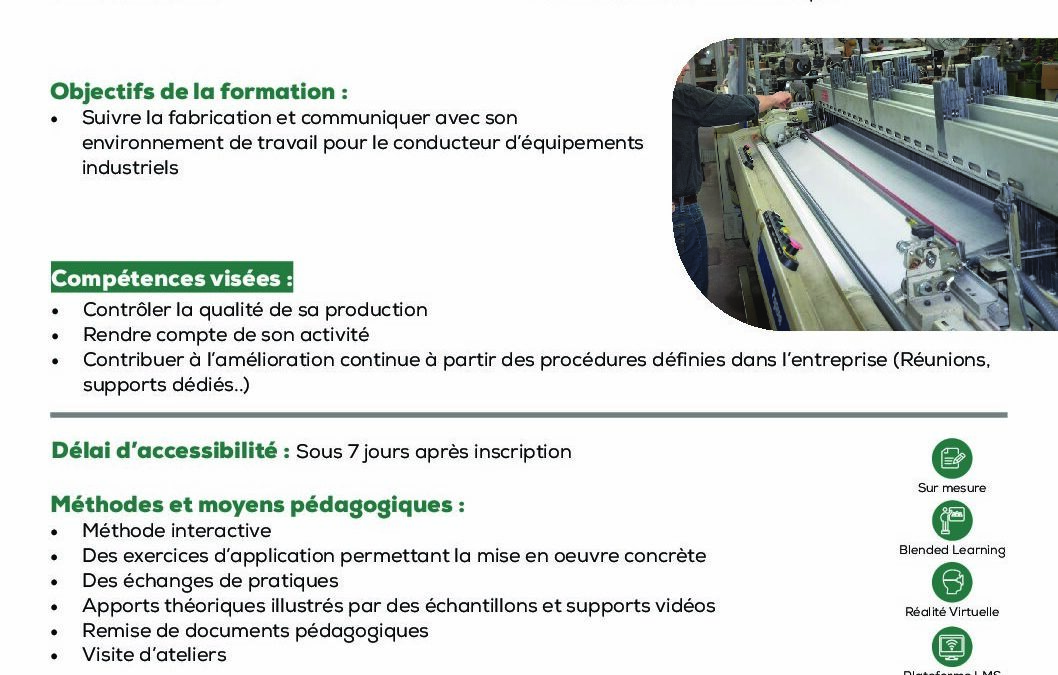ST26 Suivre la production et contribuer à l’amélioration continue