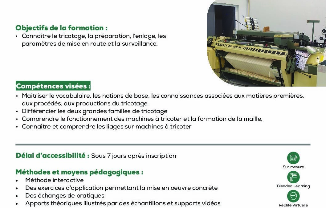 ST35 Pratique du tricotage
