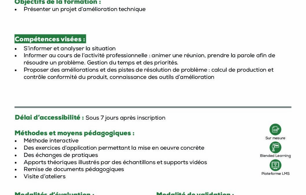 ST38 Optimisation d’opérations relatives à une production