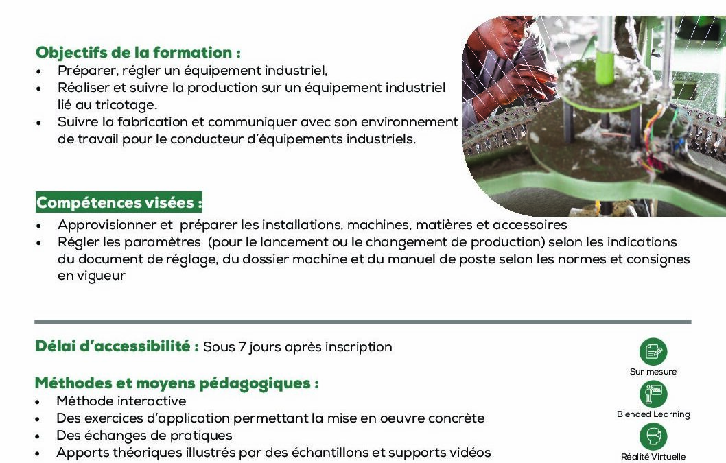 ST42 Préparer et approvisionner des installations et équipements de production et de transformation