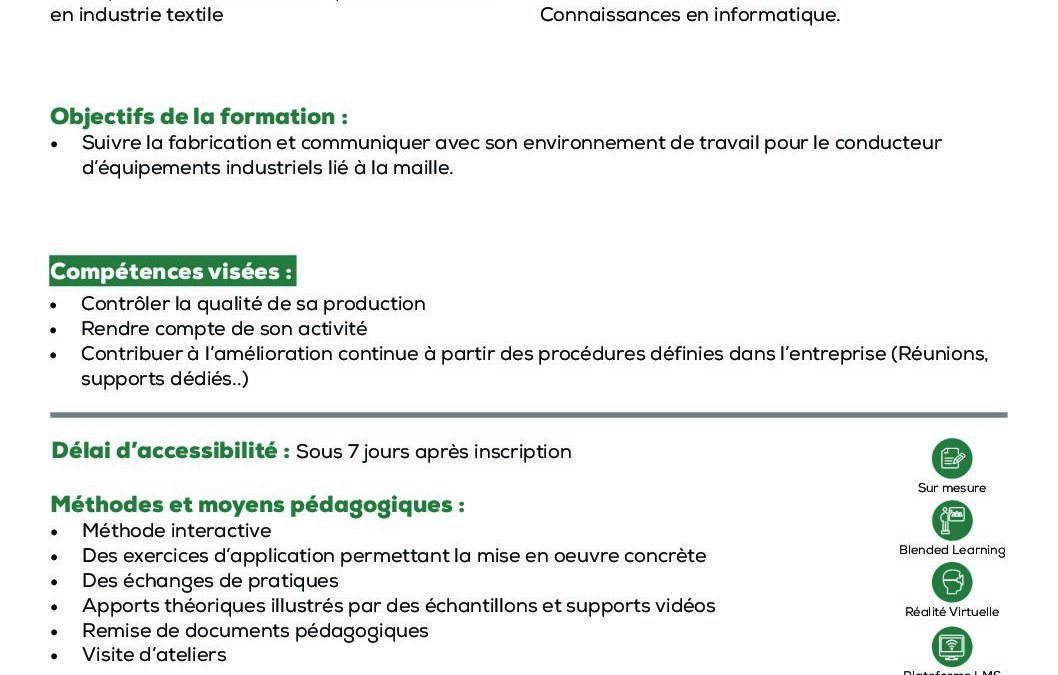 ST44 Suivre la production et contribuer à l’amélioration continue