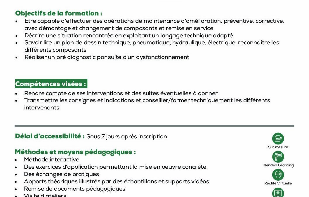 ST49 Propositions d’améliorations sur des équipements industriels et conseils aux utilisateurs
