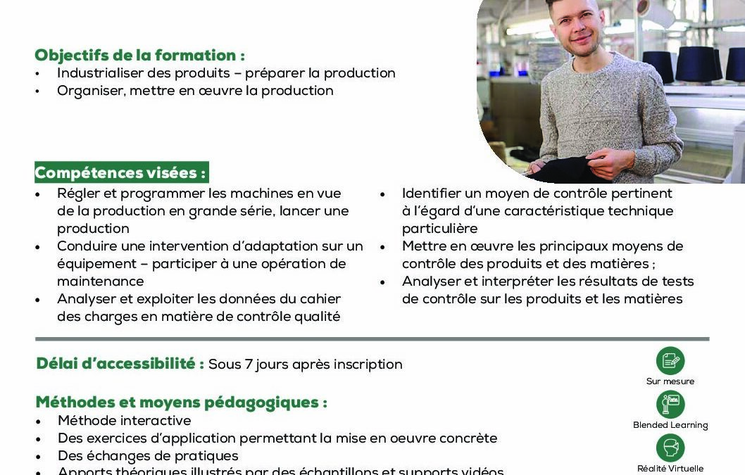 ST53 Réalisation de tout ou partie du processus de fabrication du produit