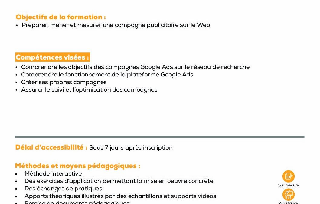 SC20 Mise en place des campagnes Google Ads (SEA)