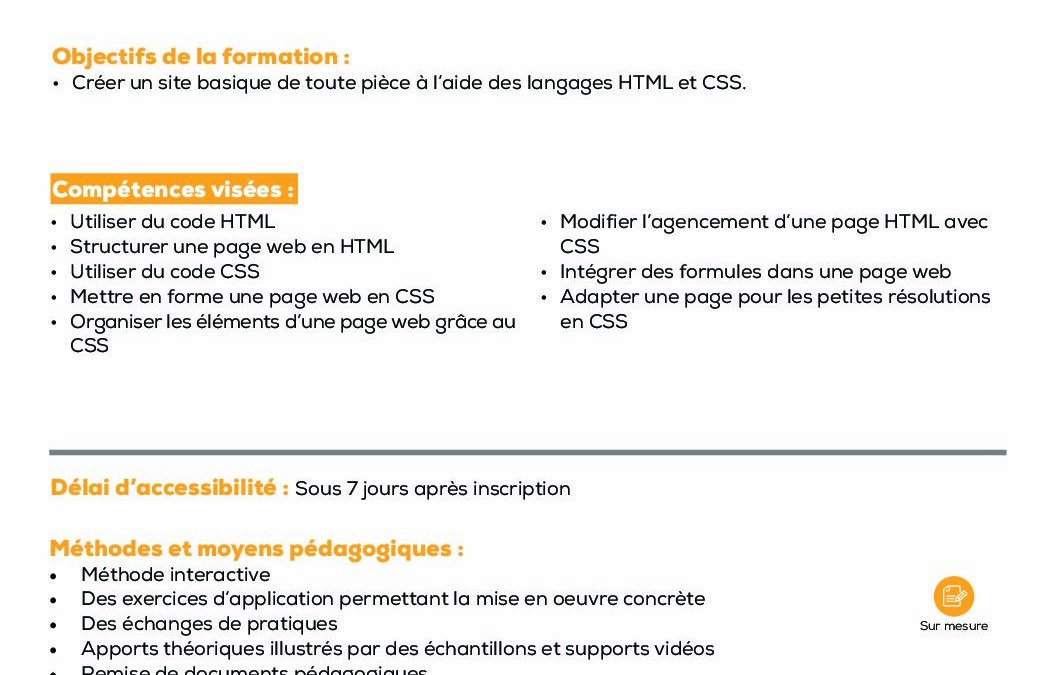 SC22 Initiation aux langages du programmation du web