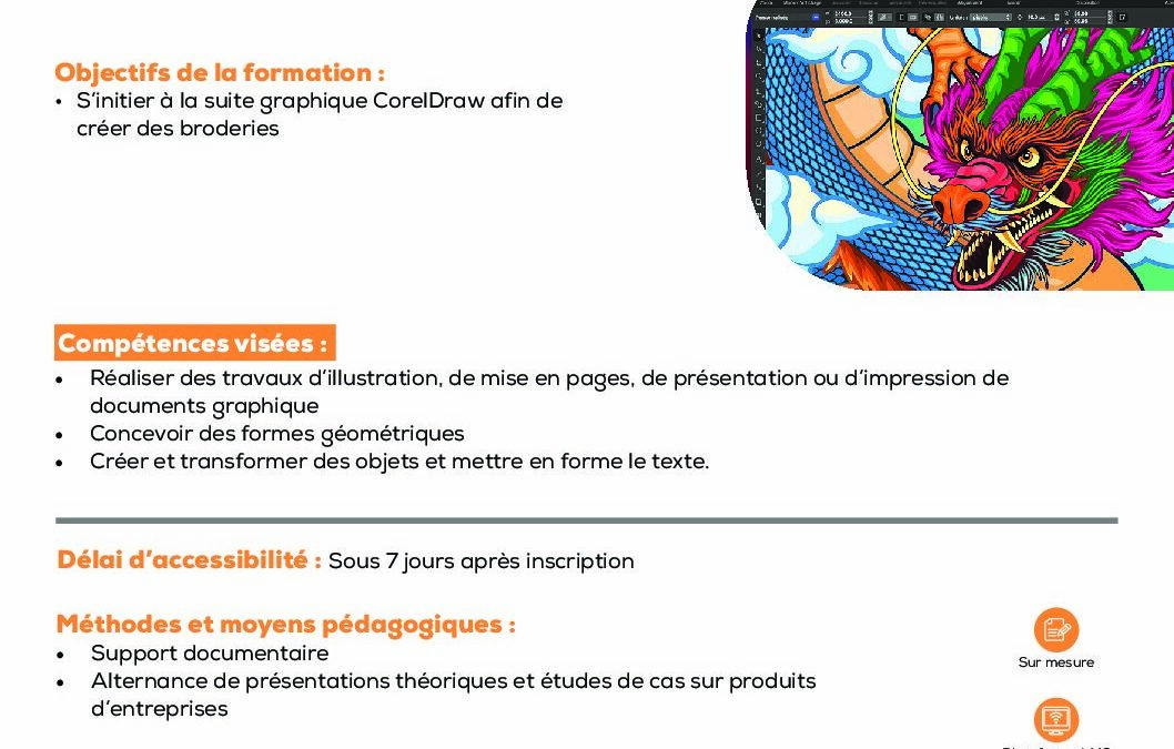 CR7 Coreldraw programmation pour les brodeurs