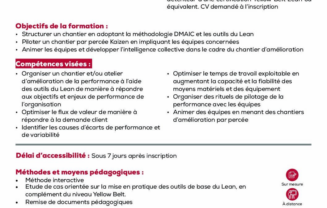 PI7 Green Belt Lean