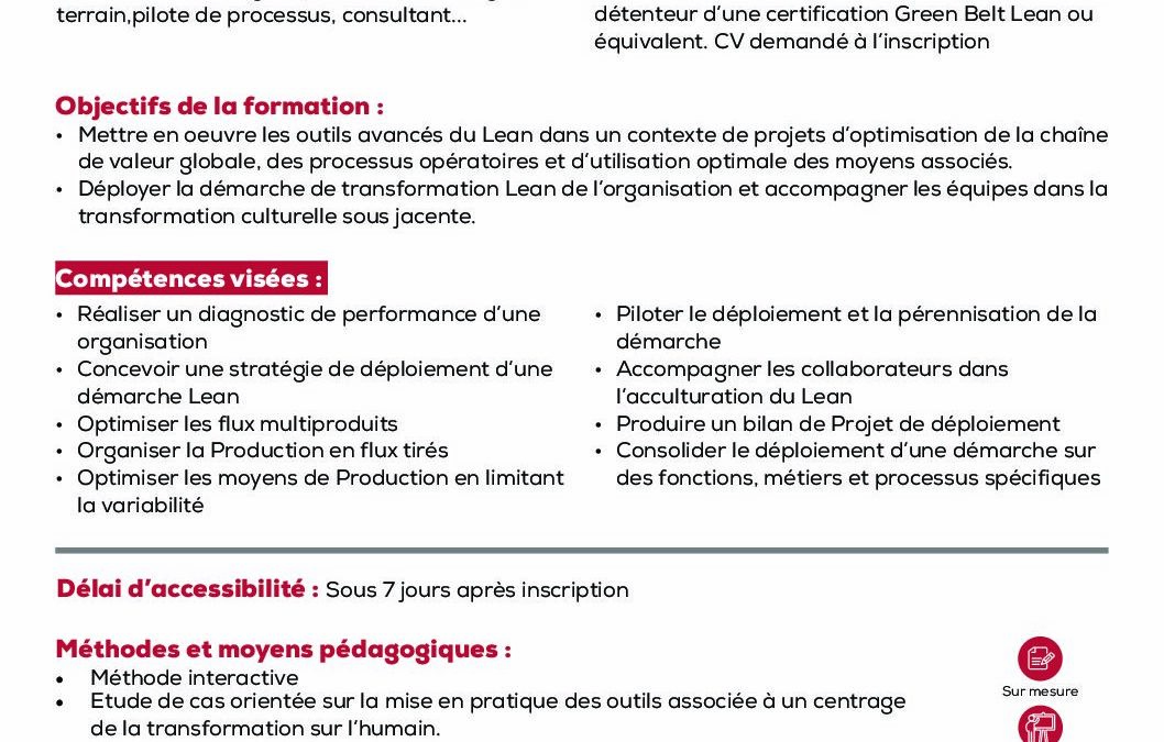 PI8 Black Belt Lean