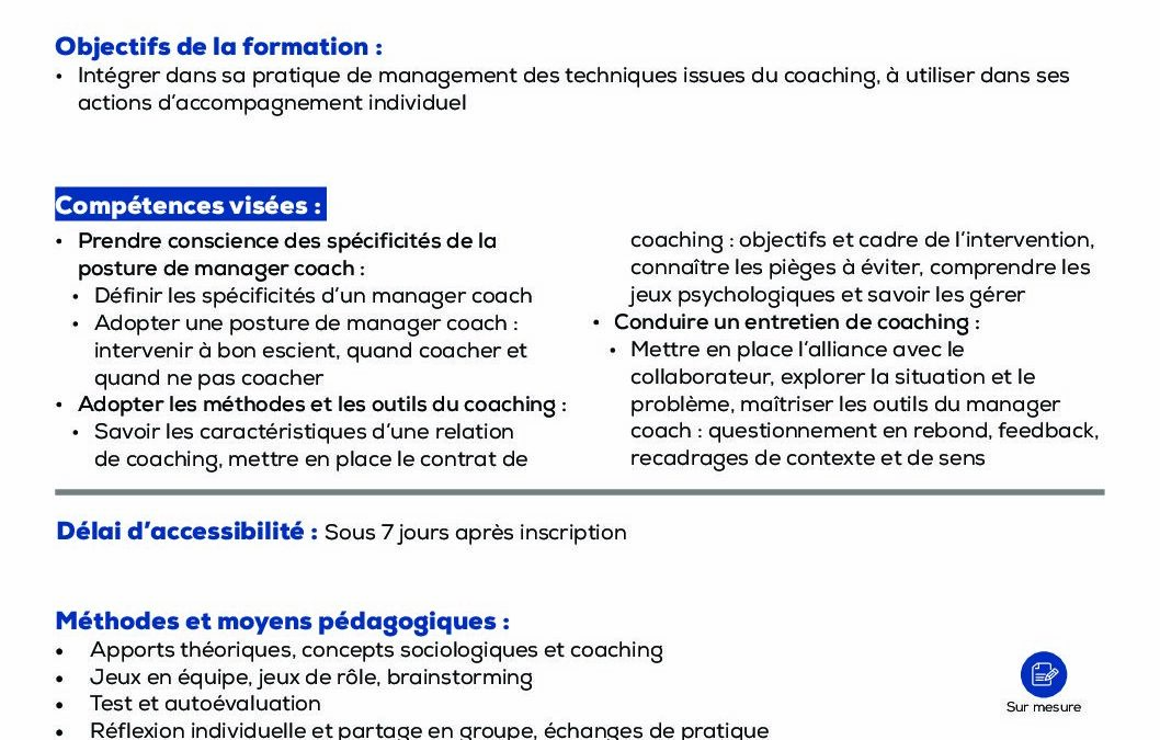 PM24 Manager coach