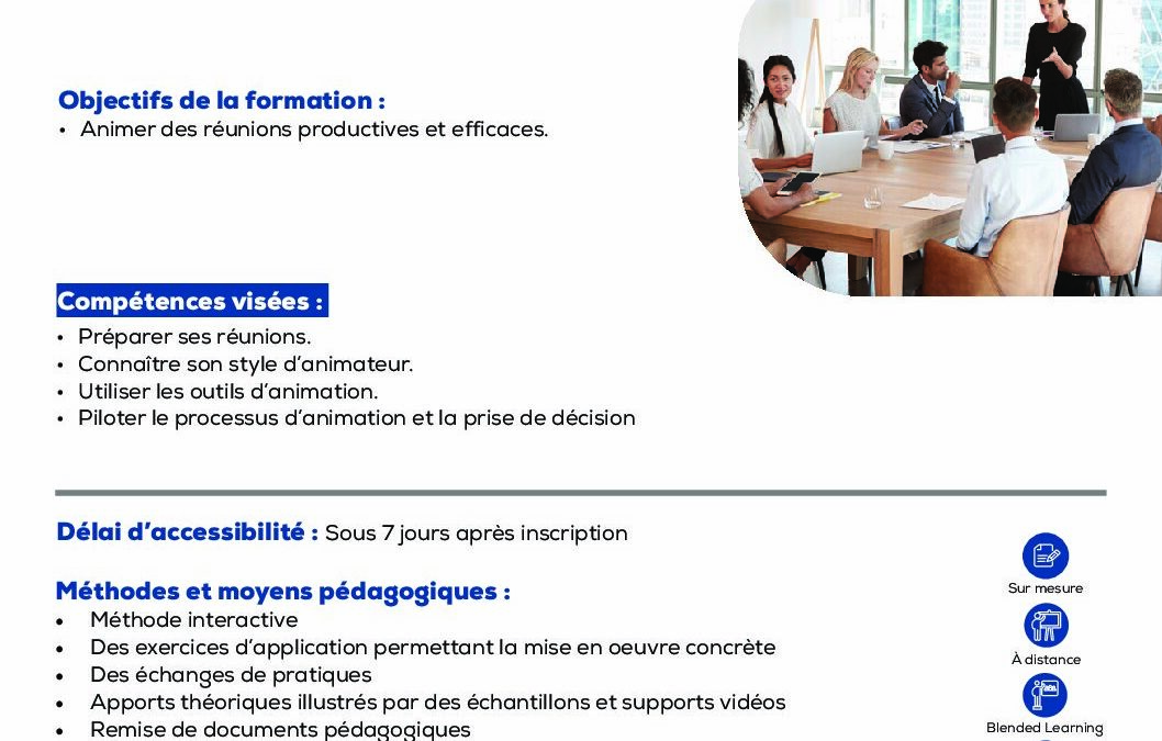 PM7 Conduite de réunion