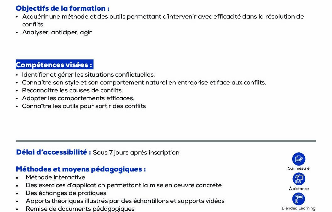 PM9 Gestion des conflits