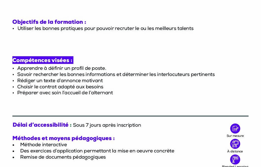 RH10 Le recrutement en PME