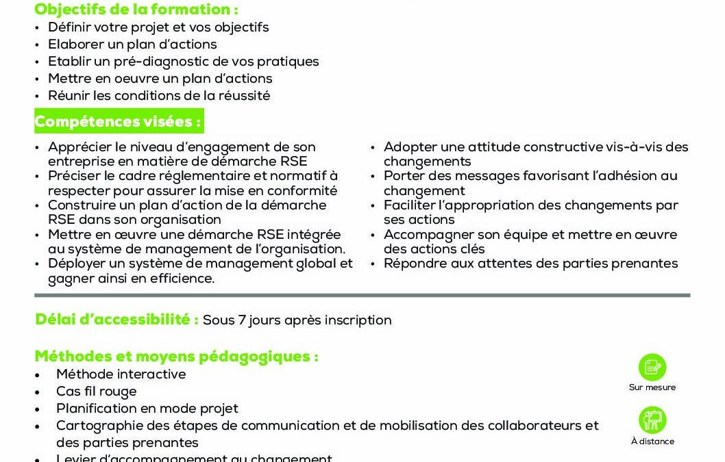 RSE9 Parcours transition